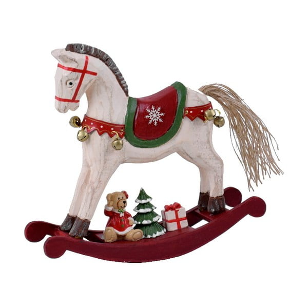 Drewniana dekoracja w kształcie konia na biegunach Ego dekor Ponny, wys. 19,5 cm