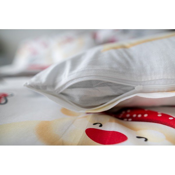 Świąteczna bawełniana pościel Cotton House Snowman, 140x200 cm-image-3