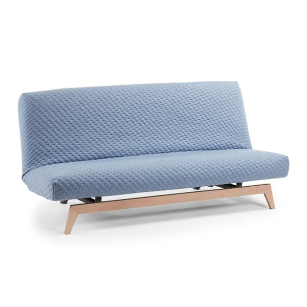 Jasnoniebieska sofa rozkładana La Forma Kiko