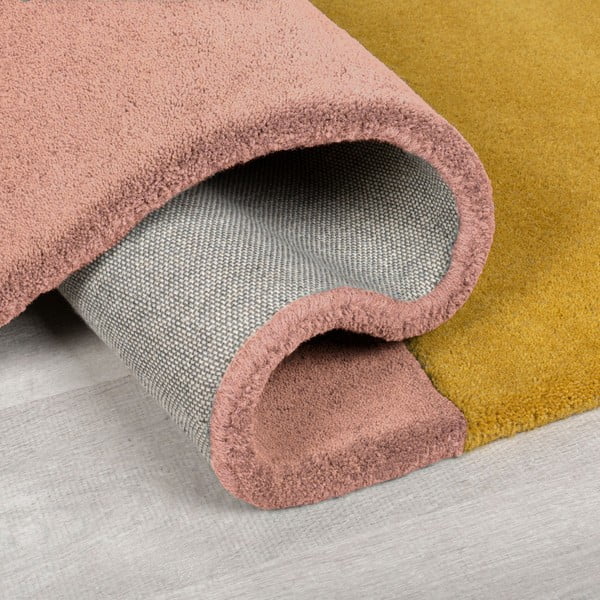 Niebieski wełniany dywan tkany ręcznie 120x180 cm Lozenge Bright Multi – Flair Rugs-image-3