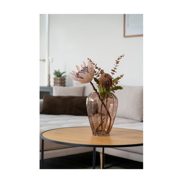 Brązowy szklany wazon (wysokość 29 cm) – House Nordic-image-1