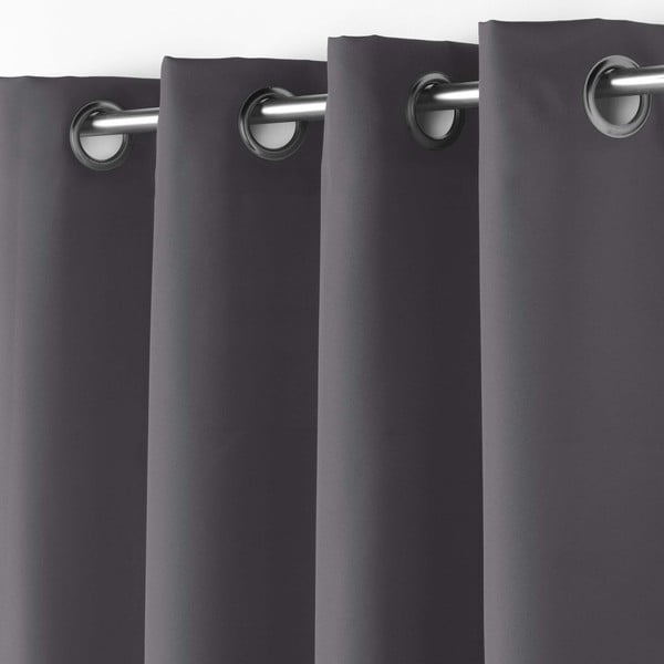 Ciemnoszara zasłona 140x180 cm Essentiel – douceur d'intérieur-image-1