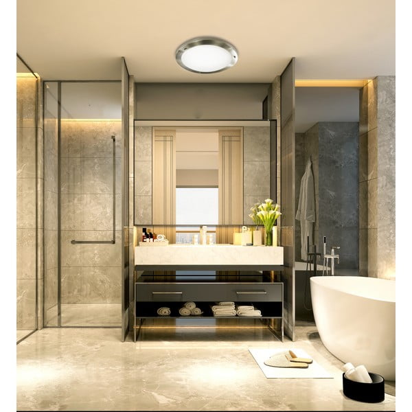 Lampa sufitowa w kolorze bronzu ze szklanym kloszem ø 18 cm Aquila – Candellux Lighting-image-1