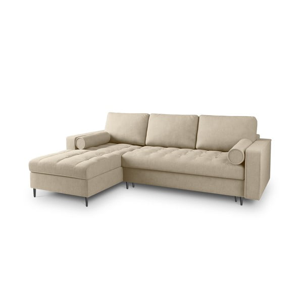 Beżowy rozkładany narożnik Milo Casa Santo, lewostronny-image-3