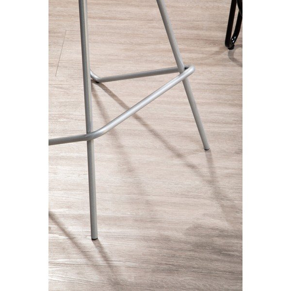 Hoker z litego drewna wiązu w kolorze srebra/w naturalnym kolorze (wysokość siedziska 78 cm) District – Premier Housewares-image-4