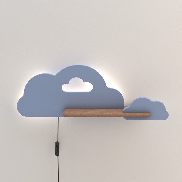 Biało-niebieska lampa dziecięca Cloud – Candellux Lighting-image-2