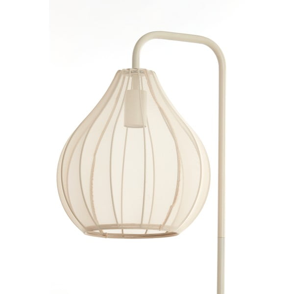 Beżowa lampa stojąca z tekstylnym kloszem (wysokość 156,5 cm) Elati – Light & Living-image-1