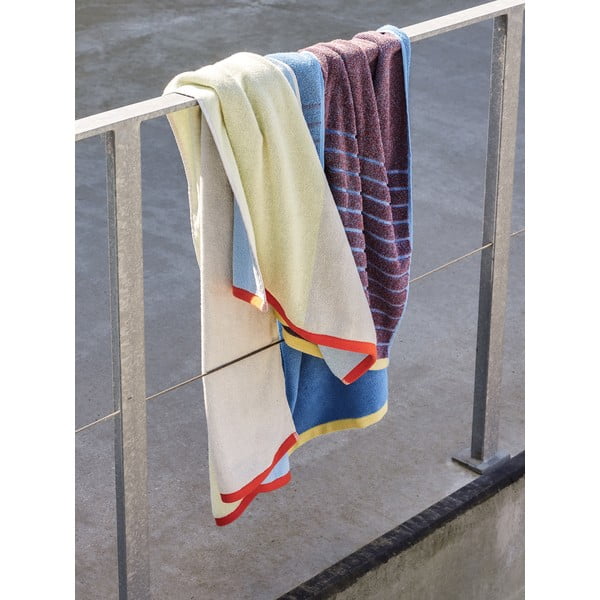 Niebiesko-fioletowy bawełniany ręcznik Hübsch Dora, 70x140 cm-image-3