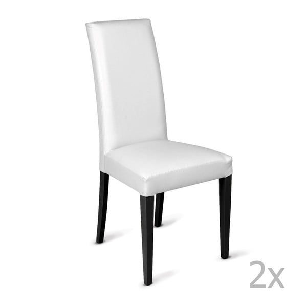 Zestaw 2 białych krzeseł Dakota