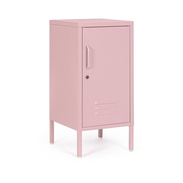 Jasnoróżowa metalowa szafka z zamkiem 35x76x40 cm Cambridge – Yes Everyday-image-2