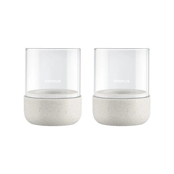 Szklane świeczniki na świeczkę typu tealight zestaw 2 szt. Calma – Blomus