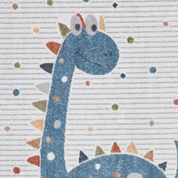 Niebiesko-jasnoszary dywan dziecięcy 120x170 cm Vida Kids Dinosaur – Think Rugs-image-2