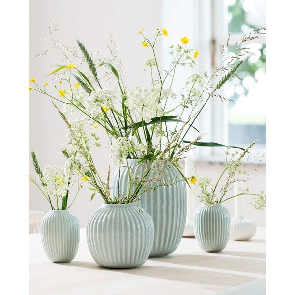 Miętowy kamionkowy wazon Kähler Design Hammershoi, wys. 10 cm-image-1