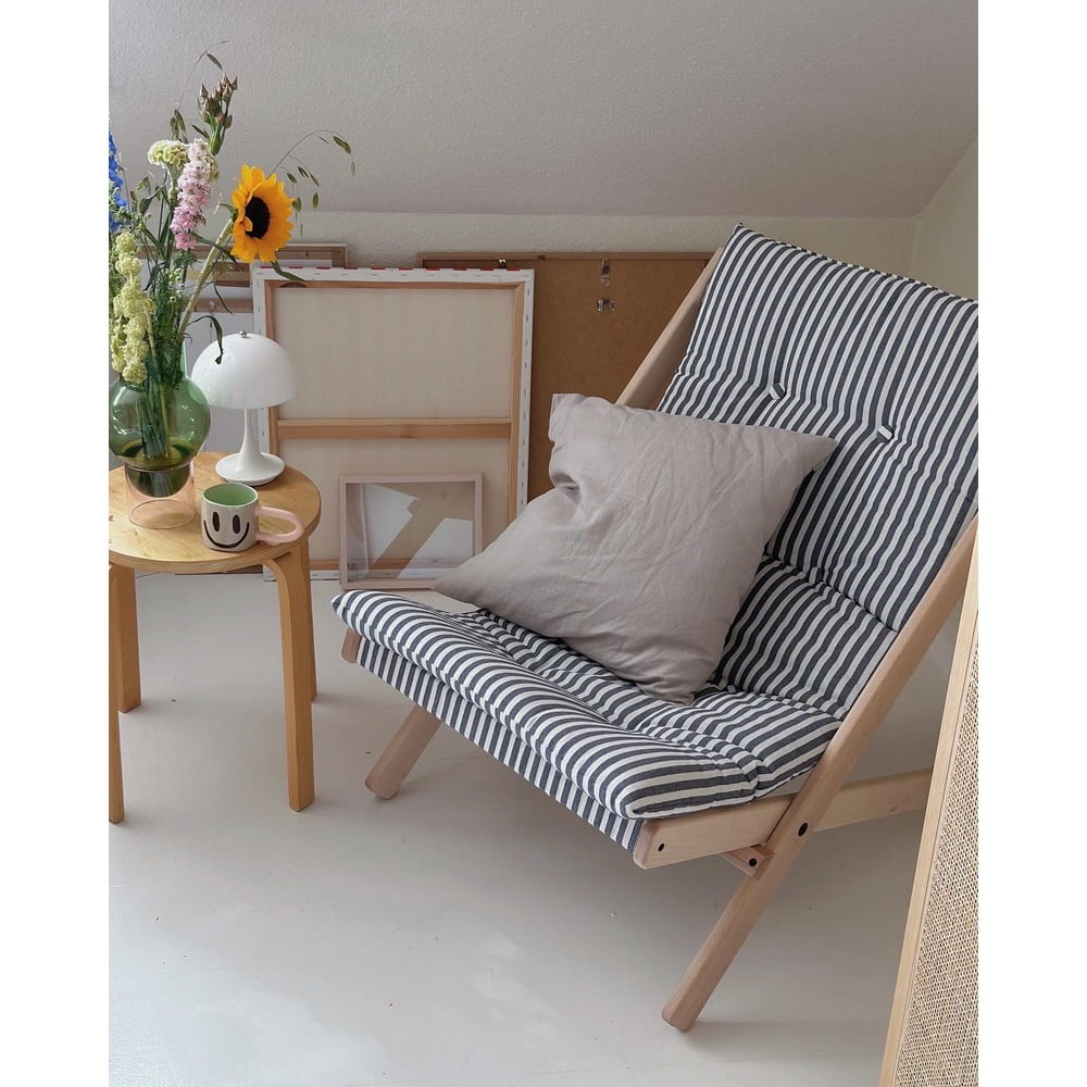 Fotel rozkładany Karup Design Boogie Raw/Beach Blue (zdjęcie 10)