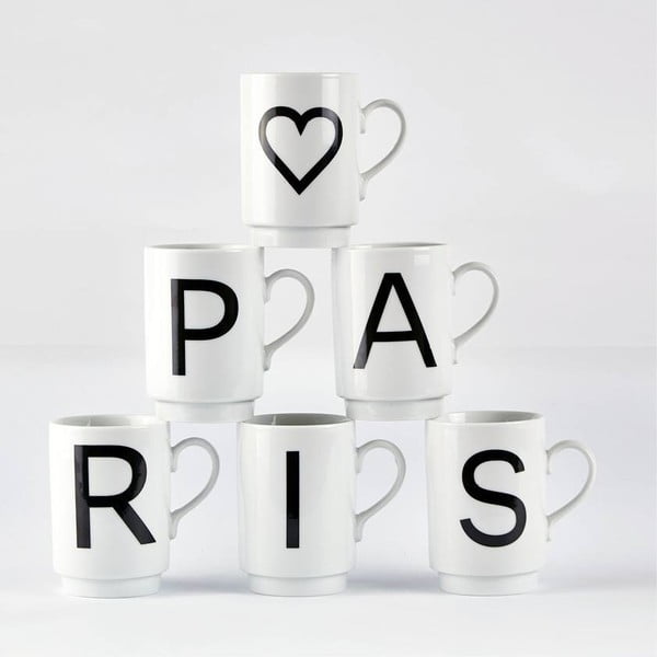 Porcelanowy kubek z literą KJ Collection D-image-2