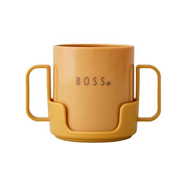 Musztardowy kubek dla dzieci Design Letters Mini Boss-image-4