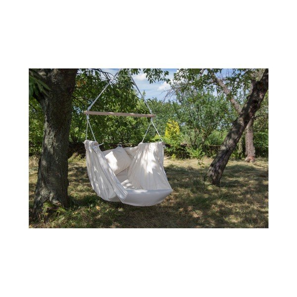 Kremowy hamak huśtawka zawieszany na sufit Hojdavak Maxi-image-1