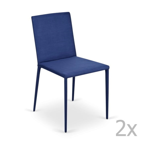 Zestaw 2
  niebieskich krzeseł Garageeight Ikaalinen