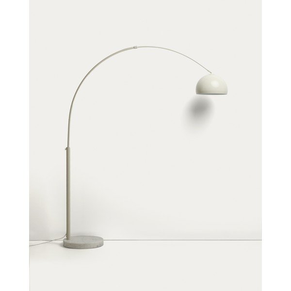 Biała lampa stojąca z metalowym kloszem (wysokość 160 cm) Madali – Kave Home-image-4