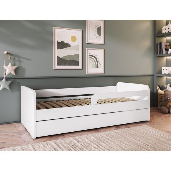 Białe łóżko dziecięce ze stelażem 80x200 cm Duuli – ELTAP-image-1