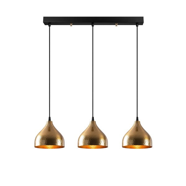 Lampa wisząca w kolorze złota z metalowym kloszem Tattoo – Opviq lights-image-2