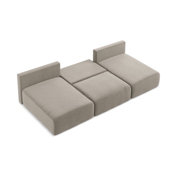 Beżowy rozkładany/ze schowkiem narożnik Kalena – Makamii-image-4