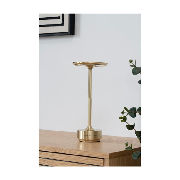 Lampa stołowa LED w kolorze mosiądzu (wysokość 28,5 cm) Lyneham – House Nordic-image-1