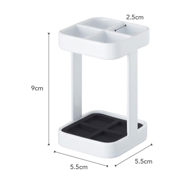 Biały stojak na szczoteczki YAMAZAKI Tower Slim-image-3