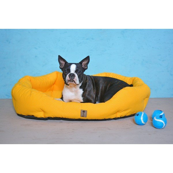 Żółte bawełniane legowisko 75x60 cm Sunny – Petsy-image-4