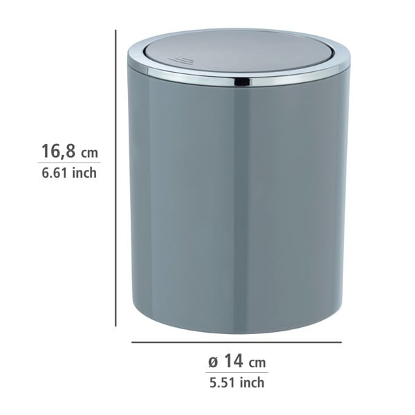 Szary kosz na śmieci Wenko Inca, 2 l-image-2