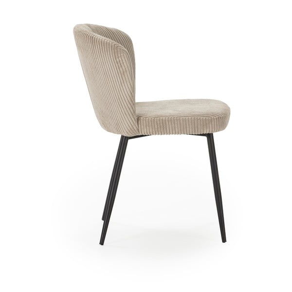 Beżowe sztruksowe krzesła zestaw 4 szt. Megan – Marckeric-image-3