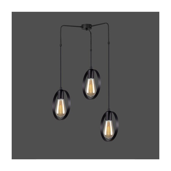 Czarna lampa wisząca Squid Lighting Circle, wys. 100 cm-image-1