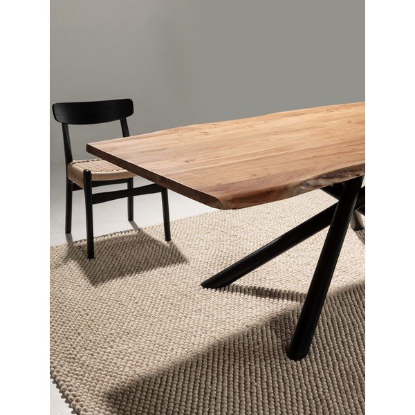 Stół z litego drewna akacjowego 100x220 cm Anuri – MOME-image-2