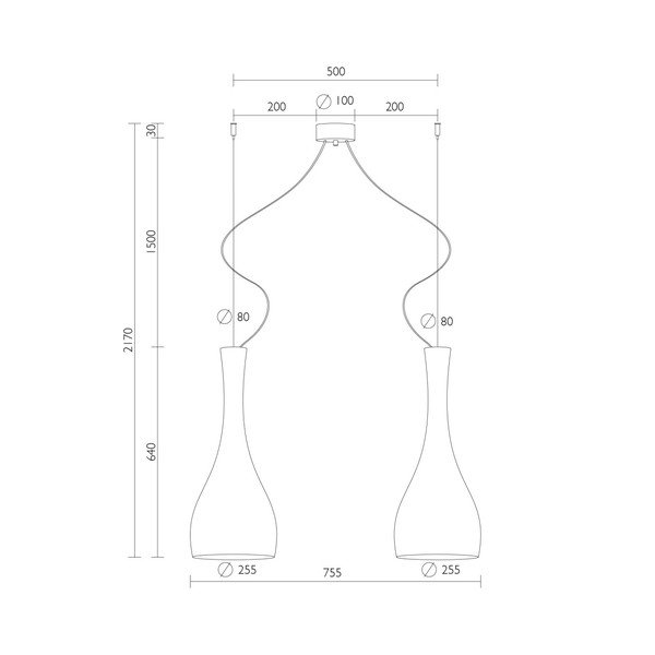 Biała lampa wisząca z 2 abażurami Sotto Luce ITTEKI-image-3