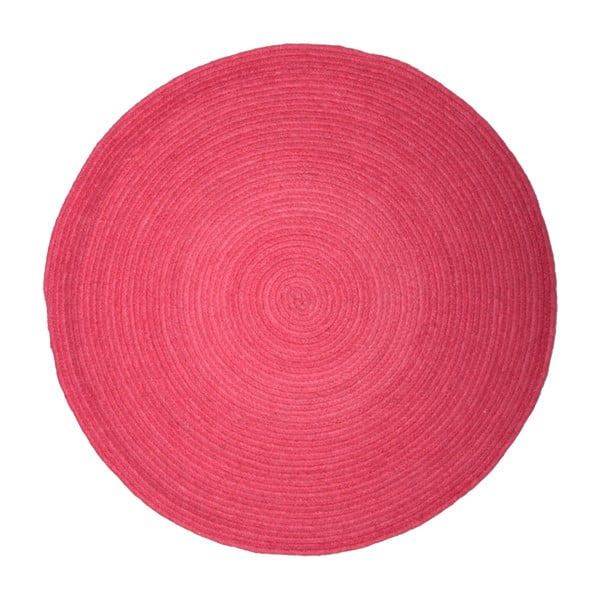 Różowy dywan dziecięcy Tapis, Ø90 cm