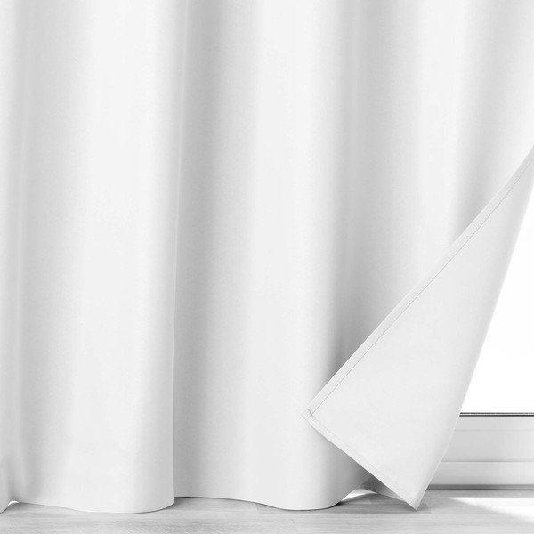 Jasnoszara zasłona zaciemniająca z mikrowłókna 140x260 cm Obscure – douceur d'intérieur-image-3