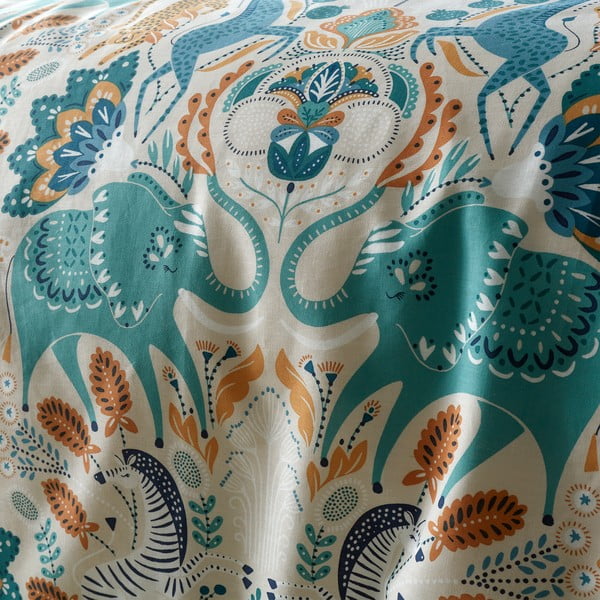 Pościel bawełniana 200x200 cm Carnival Animals – Pineapple Elephant-image-4