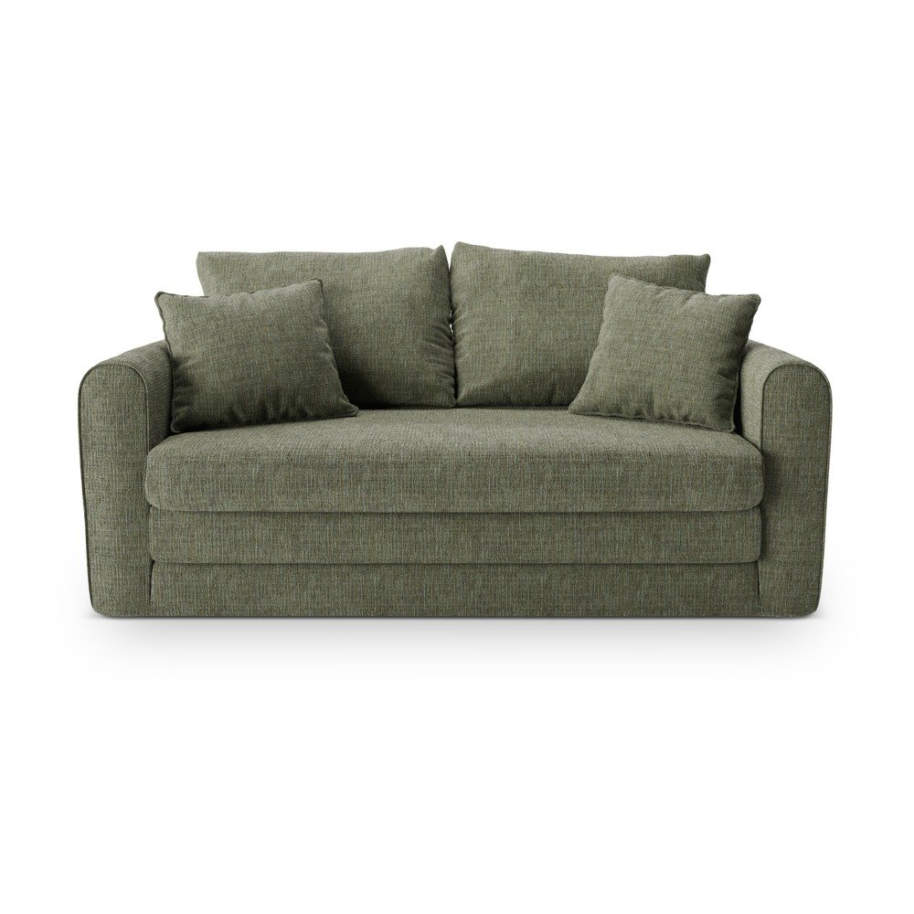 Zielona rozkładana sofa 158 cm Lido – Micadoni (zdjęcie 3)