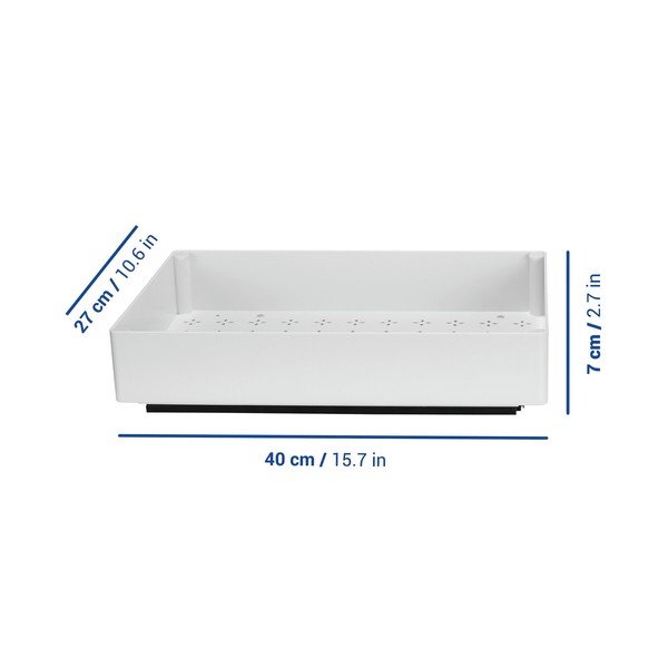 Biała regulowana plastikowa dodatkowa półka 27x40 cm Simon – Wenko-image-1