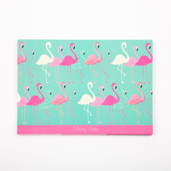 Komplet karteczek samoprzylepnych GO Stationery Flamingo