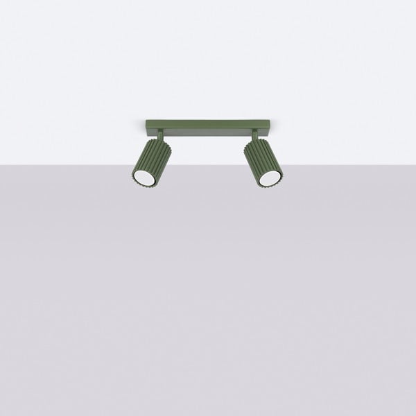 Zielona lampa punktowa 6,5x30 cm Gleam – Sollux-image-4