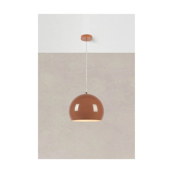 Brązowa lampa wisząca z metalowym kloszem ø 28 cm Pop – Markslöjd-image-2