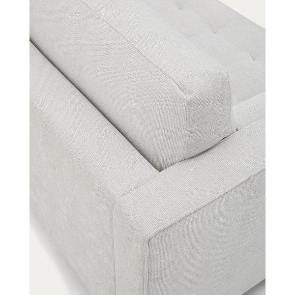 Szarobeżowa sofa  z tkaniny szenilowej 222 cm Debra – Kave Home-image-3
