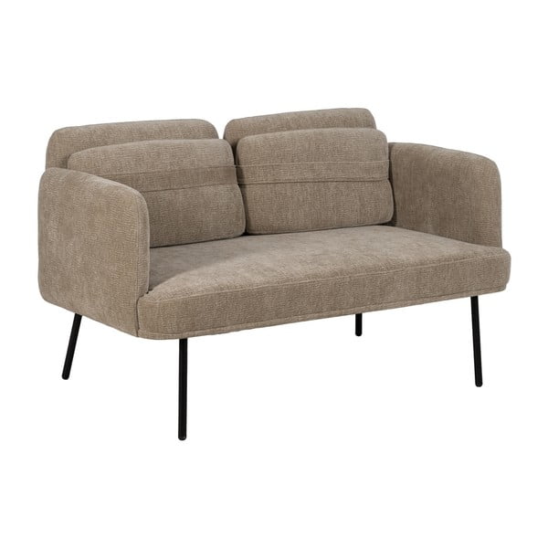 Beżowa sofa  z tkaniny szenilowej 127 cm Bind – Ixia-image-2