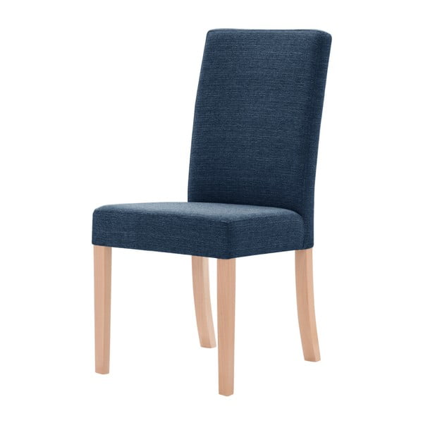 Niebieskie krzesło z brązowymi nogami Ted Lapidus Maison Tonka
