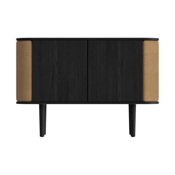 Czarno-brązowa niska komoda w dekorze dębu 109x75 cm Treasures – UMAGE-image-3