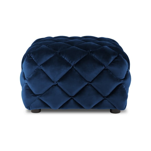 Ciemnoniebieski aksamitny puf Flandrin – Interieurs 86-image-2