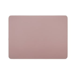 Różowa mata stołowa z imitacji skóry ZicZac Togo, 33x45 cm