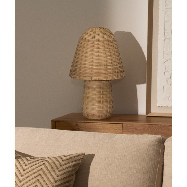 Rattanowa lampa stołowa w naturalnym kolorze (wysokość 65 cm) Neuda – Kave Home-image-2