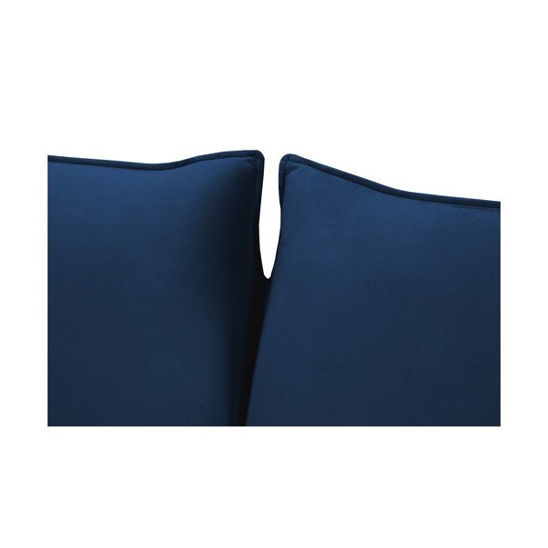 Ciemnoniebieska aksamitna rozkładana sofa 194 cm Vienna – Cosmopolitan Design-image-4
